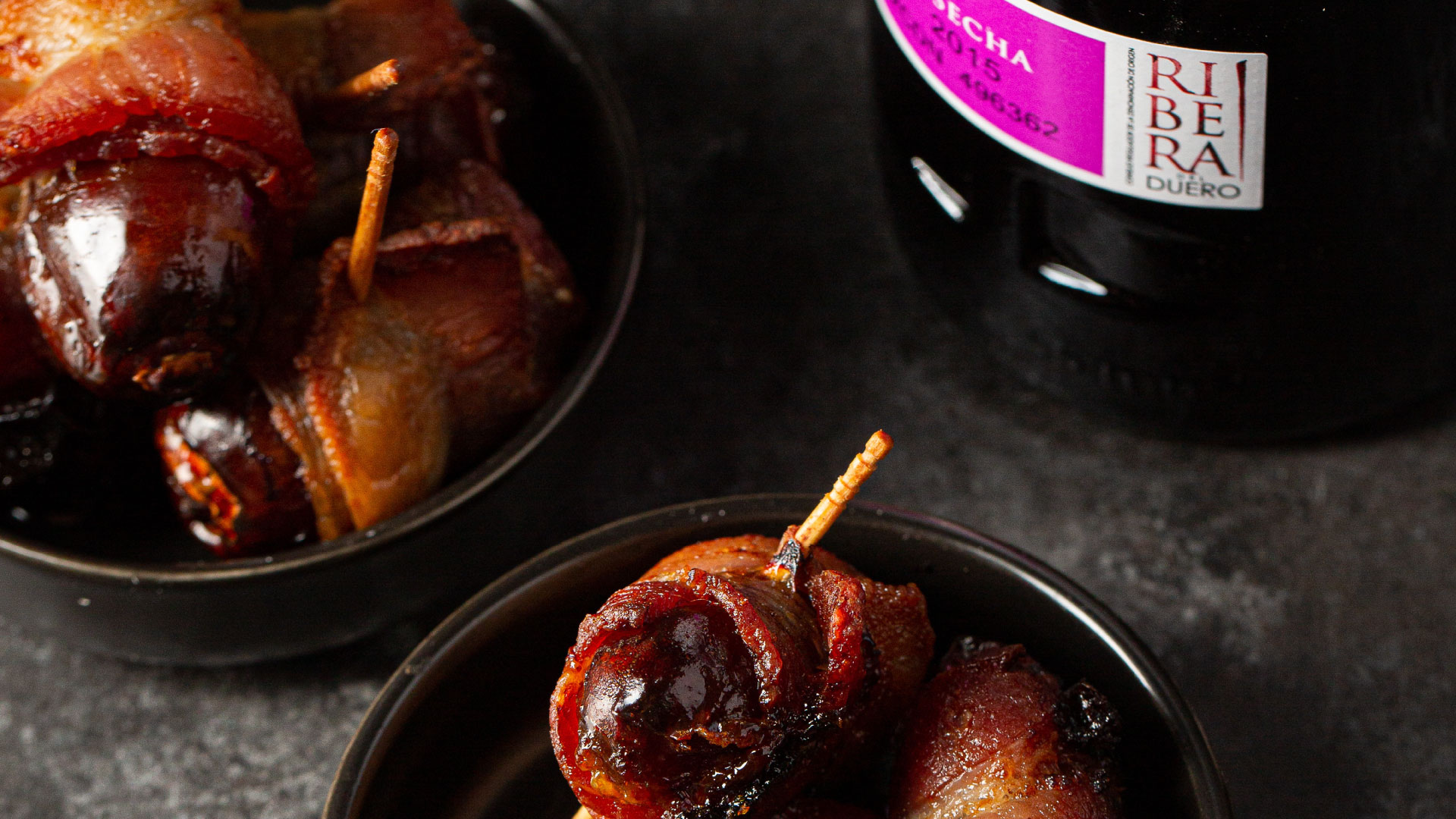 Bacon Wrapped Dates Ribera y Rueda