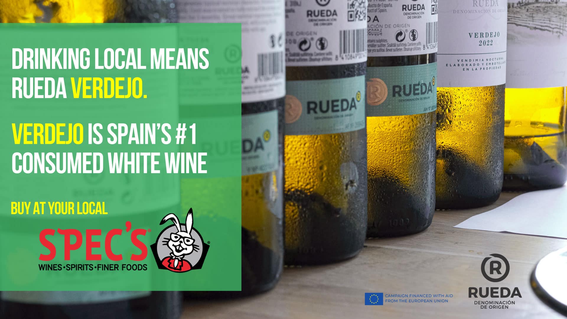Drinking Local Means Rueda Verdejo — Buy at your local Spec's